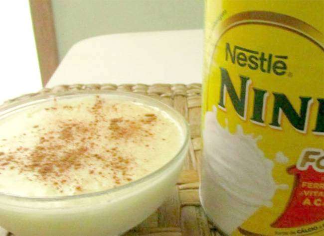 Arroz doce de Leite Ninho
