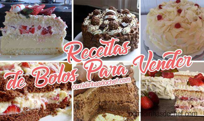 7 Receitas de Bolos Para Vender