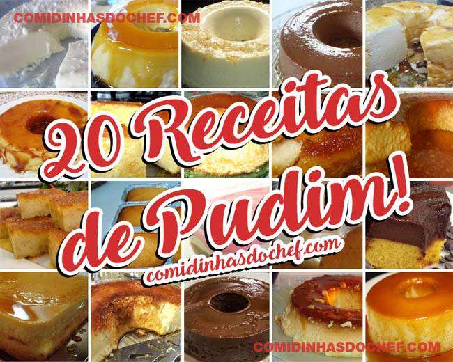 20 Receitas de Pudim Fácil de Fazer