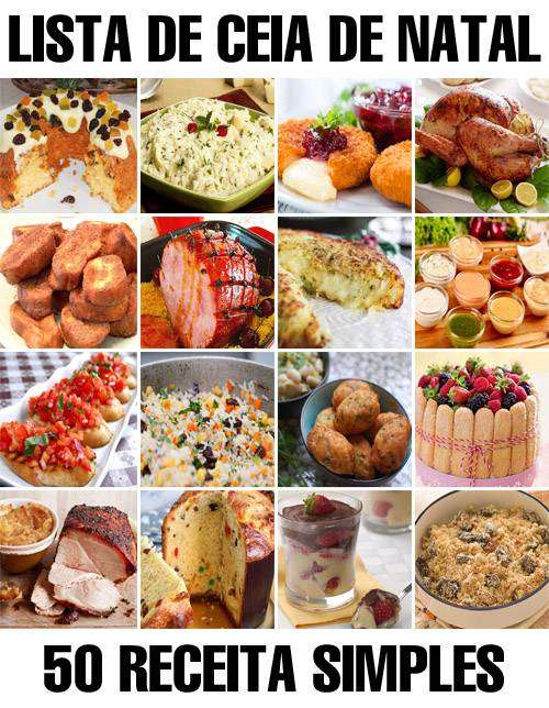 Lista de Ceia de Natal com 50 Receitas Natalinas