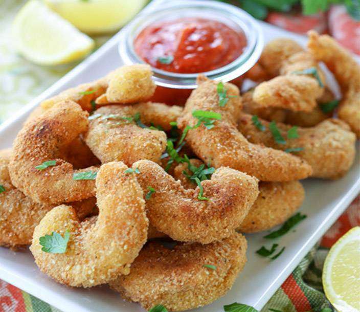 RECEITA DE CAMARÃO EMPANADO