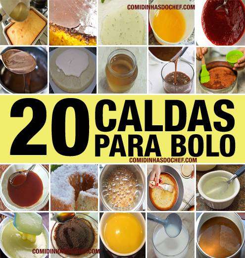 20 Calda Para Molhar Bolo