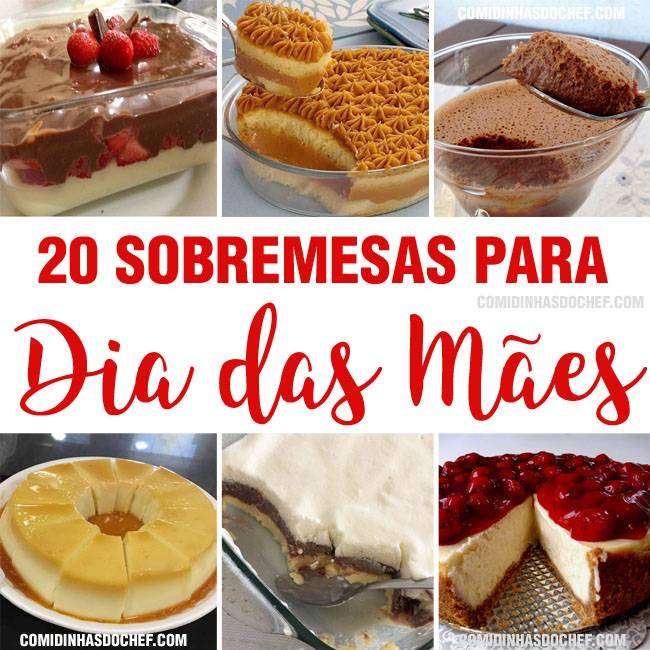 20 Receita de Sobremesa para o Dia das Mães