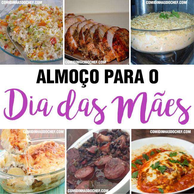 8 Receita de Almoço para o Dia das Mães