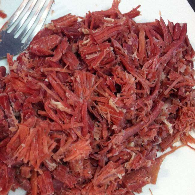 RECHEIO DE CARNE SECA DESFIADA