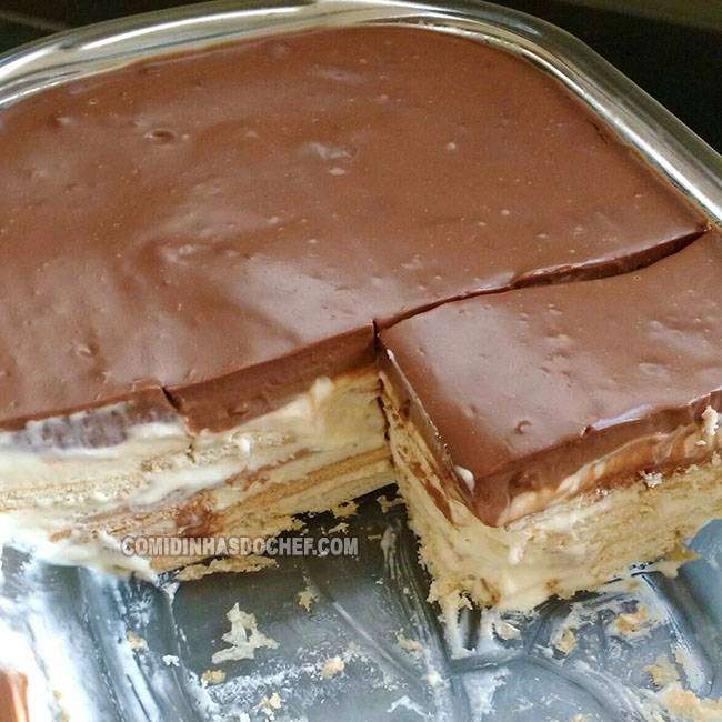 Pavê de Biscoito Maizena Simples
