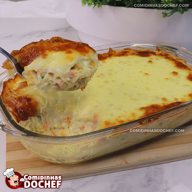 Arroz de Forno com Presunto e Queijo
