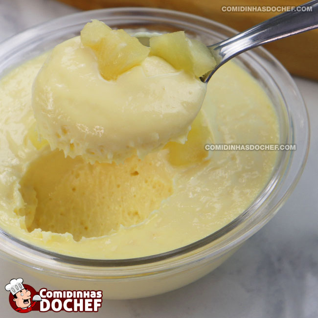 Mousse de Abacaxi Fácil e Rápido