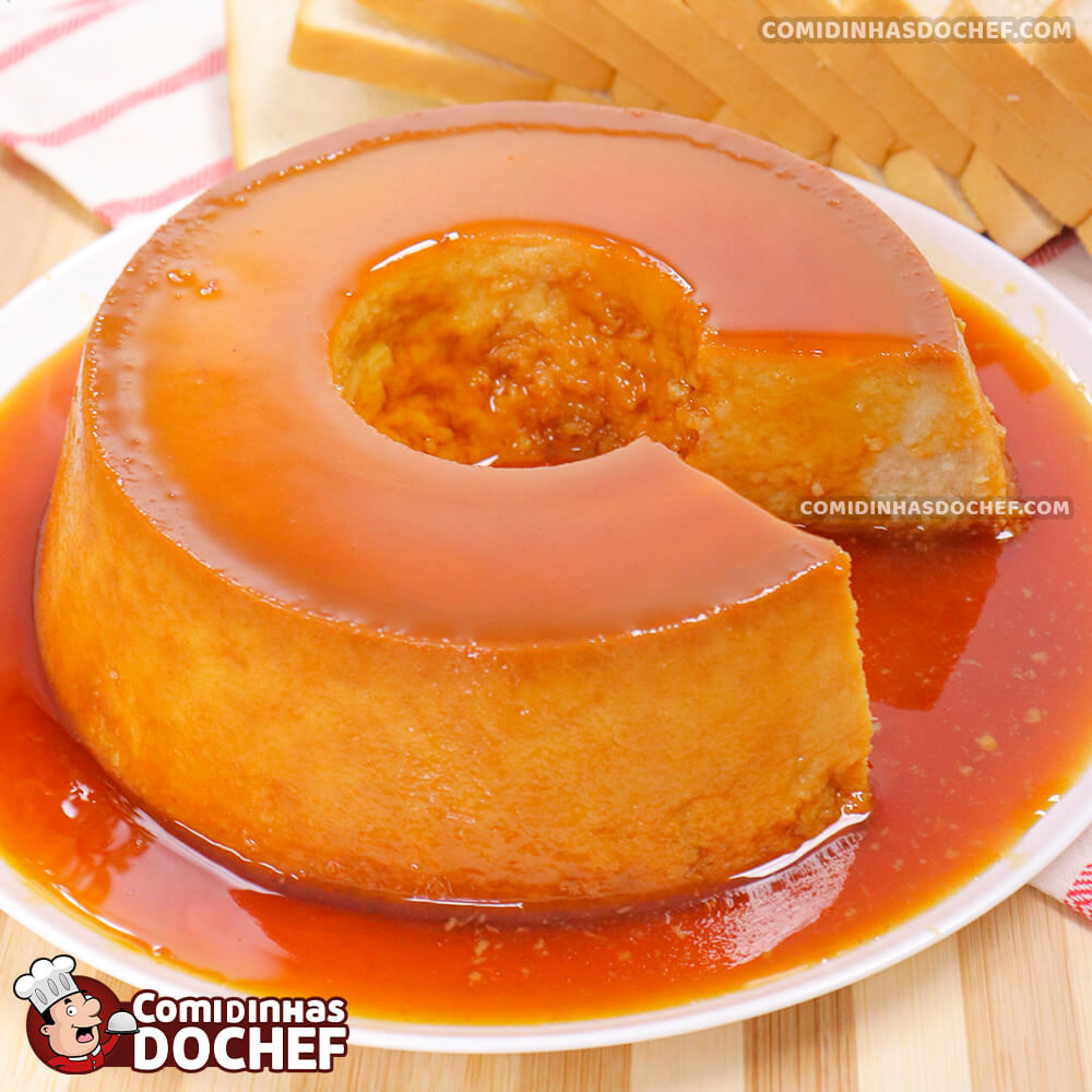 Pudim de Pão de Liquidificador